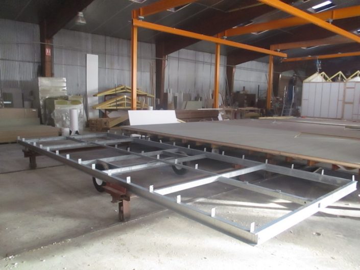 Fabrication du chassis pour mobil-home