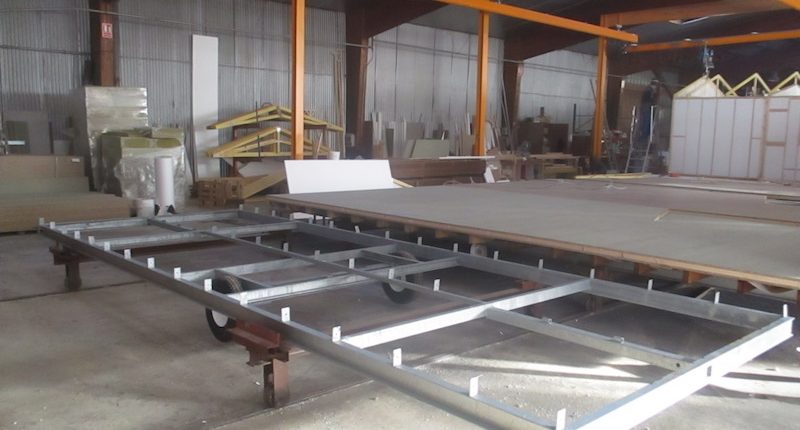 Fabrication du chassis pour mobil-home